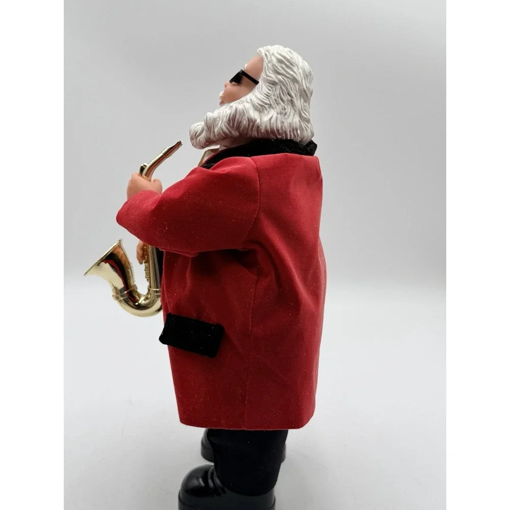 Gemmy Style Jazz Sax Playing Santa Claus Musical Animated Christmas WORKS Video